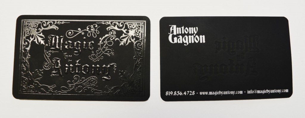 cartes embossé vernis sélectif