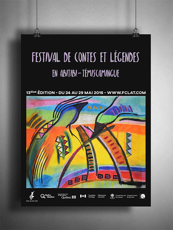 affiche 13e édition festival abitibi témiscamingue