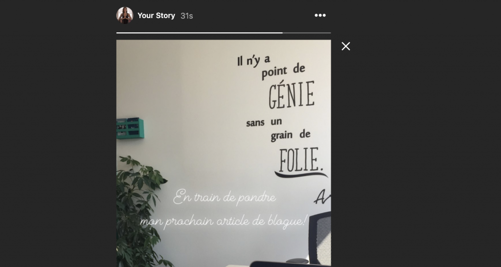 Story Instagram versus publication
