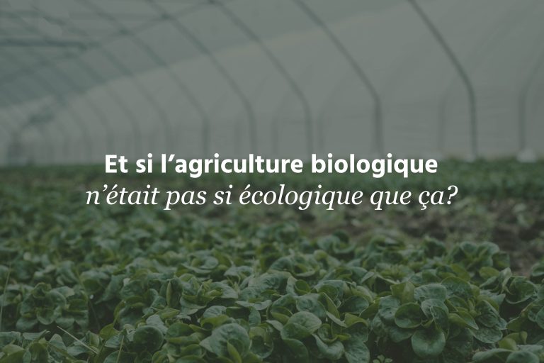 Et si l'agriculture biologique n'était pas si écologique que ça?