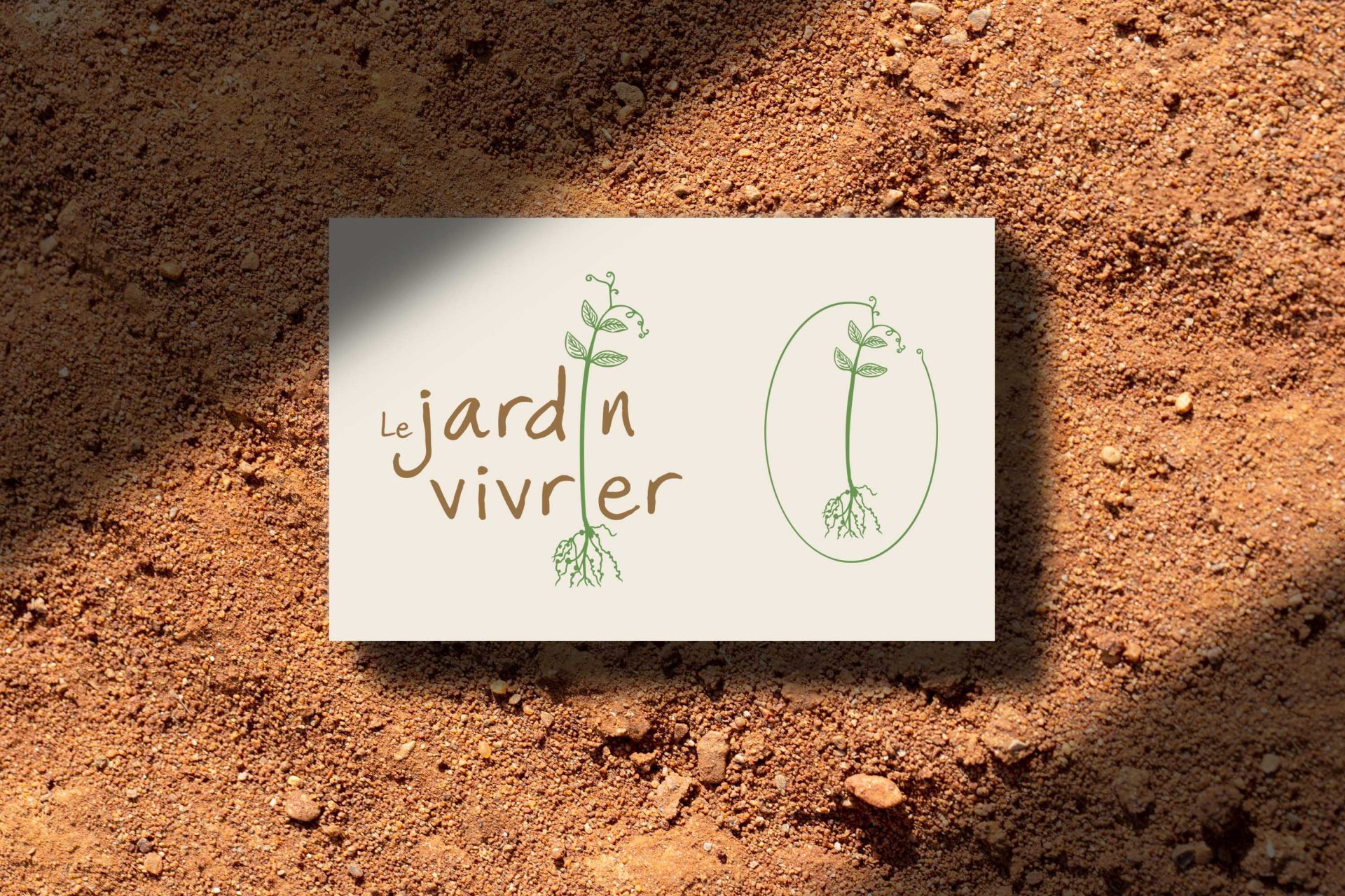 logo et icône pour Le jardin vivrier