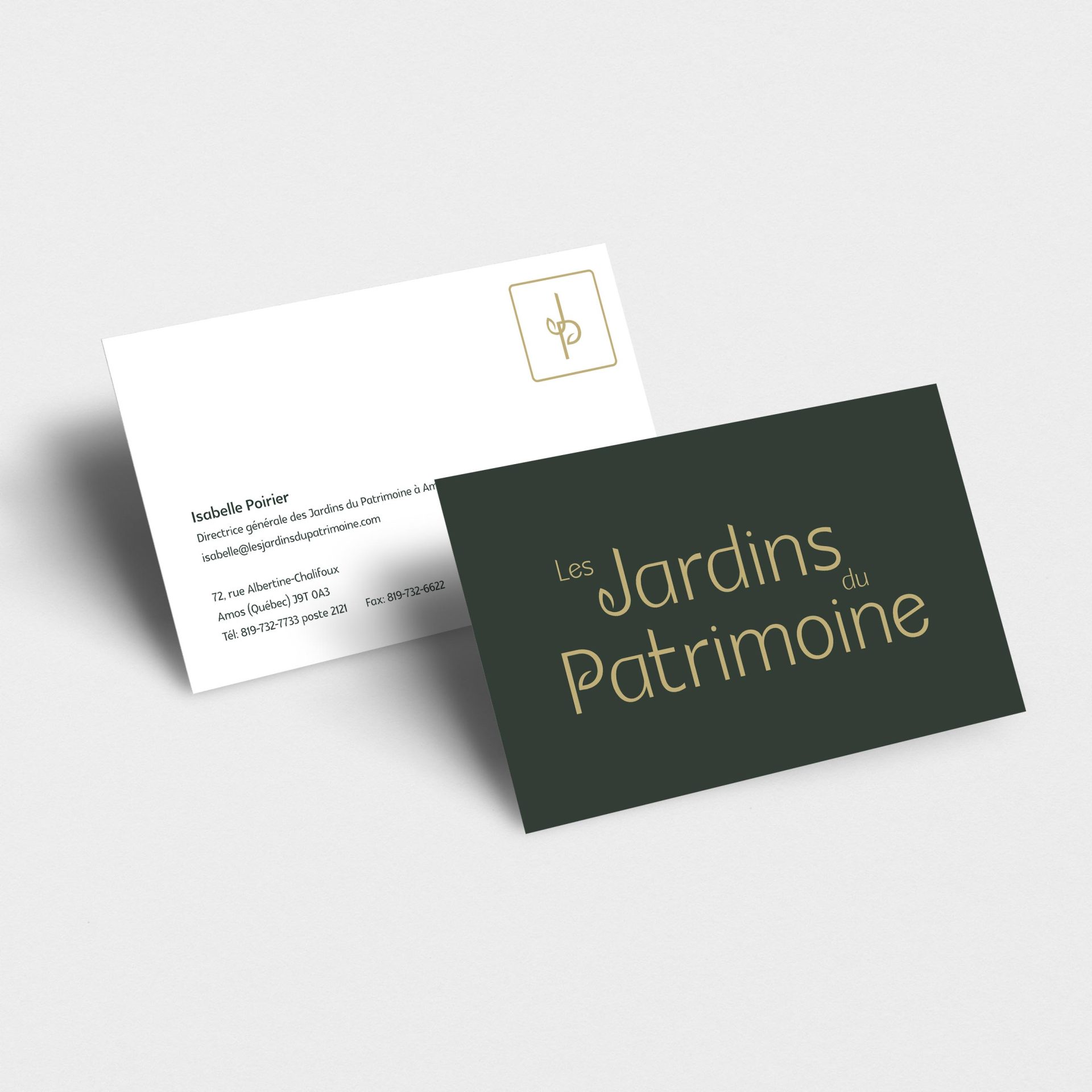 Logo et abrégé pour Les jardins du patrimoine
